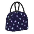 thumbnail image 2 of YFYANG Portable Waterproof Insulated Lunch Bag, Vintage Abstract Star Texture Reusable Cooler Bag / Picnic Bag for Adults Teens, 2 of 9