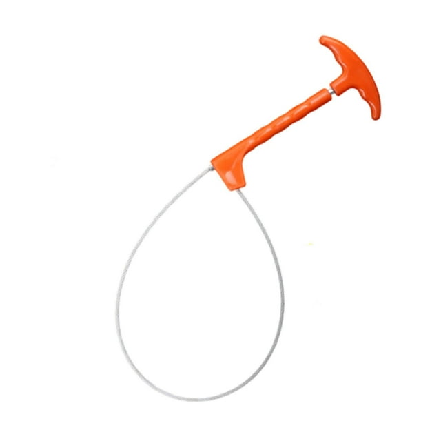 Bunblic Pig Catcher Farm Equipment Adjustable Loop, Compact Wire Rope Animal Catcher Catching Tool for Cattle Cow Livestock Dog Sheep Orange