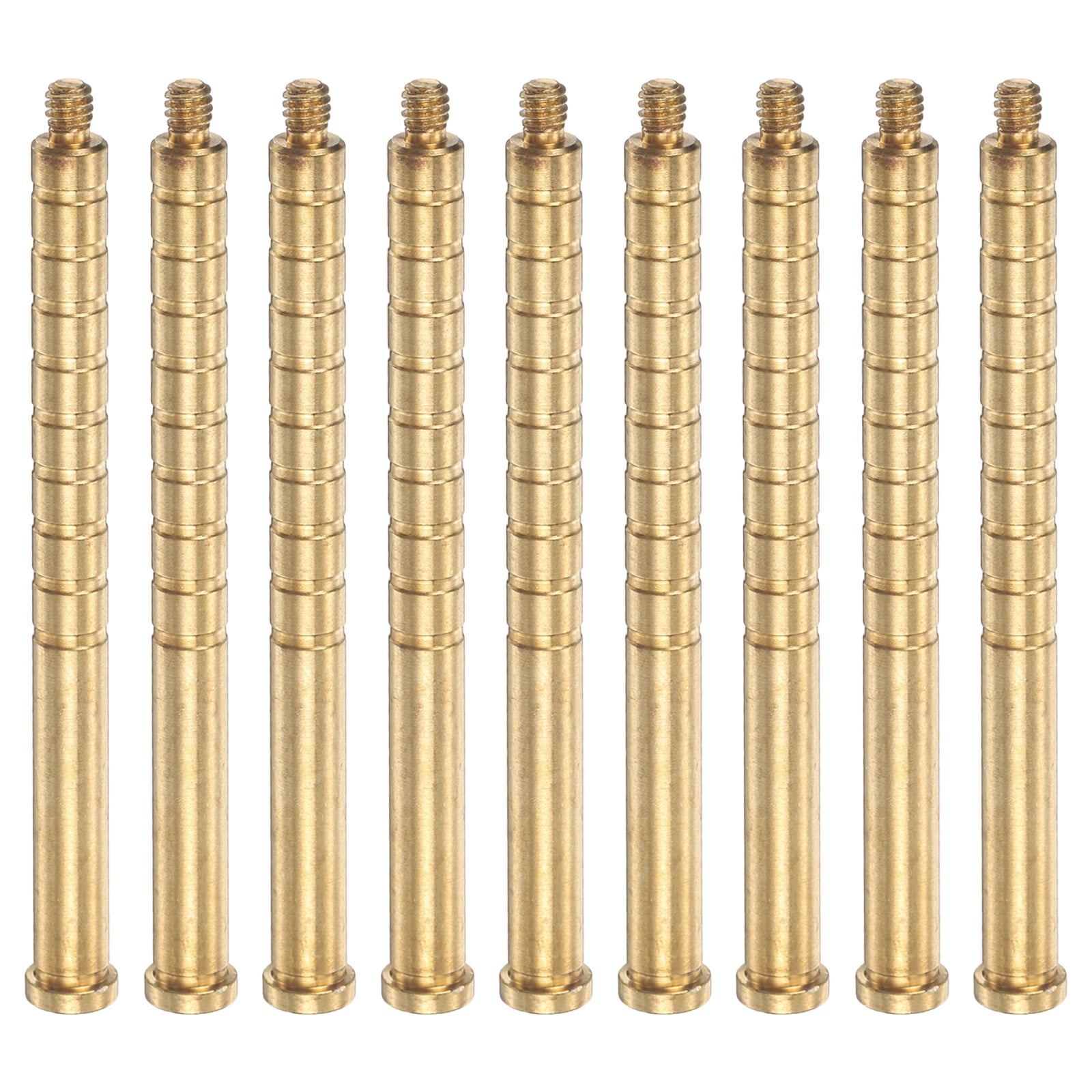 Uxcell Arrow Insert 250 Grain Archery Brass Screw Insert Arrow Weight with Copper Base Archery Hunting Accessory for 6.2mm/0.244 Carbon Arrow Field Points Shaft 9 Pack & Brass