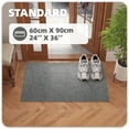 thumbnail image 4 of PABUBE Doormat for Inside 24"x36", Door Rug for Entryway Indoor, Dirt Trapper, Non Slip Entryway Rug Washable Welcome Mat Inside, Absorbent Entry Mat Low Profile Entry Rug Indoor Doormat, Dark Gray, 4 of 8