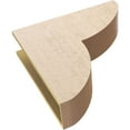 thumbnail image 6 of 7"W x 28"D x 28"H Thin Crestline Rough Cedar Woodgrain TimberThane Corbel, Primed Tan, 6 of 6