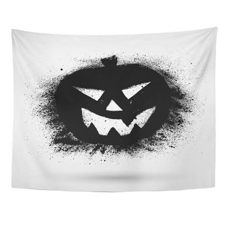 REFRED Abstract Halloween Pumpkin Eyes Fun Autumn Light Bad Wall Art Hanging Tapestry Home Decor for Living Room Bedroom Dorm 51x60 inch