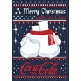 thumbnail image 2 of Men's Coca Cola Merry Christmas Polar Bear  Graphic T-Shirt, 2 of 4