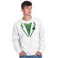thumbnail image 4 of Irish Leprechaun St Pattys Day Tuxedo Men's Crewneck Sweatshirt Brisco Brands X, 4 of 6