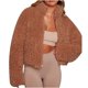 thumbnail image 2 of Chaqueta Sexy de terciopelo de lana sólida para mujer, chaqueta corta de bolsillo para entrenamiento, manga larga, abrigo informal grueso suelto, Tops Fridja  po3046, 2 of 5