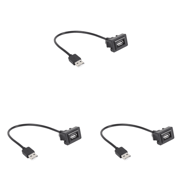 Adaptador Cable Extensión Panel Puerto USB Montaje Empotrado para Tablero Automóvil para Vios