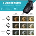 thumbnail image 2 of Lámpara de escritorio LED inalámbrica recargable de 3 W, 24 LED, táctil, con clip, 3 colores y 3 niveles de brillo, pequeña lámpara de lectura para niños antes de dormir, portátil, color negro., 2 of 5