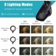 thumbnail image 2 of Lámpara de escritorio LED inalámbrica recargable de 3 W, 24 LED, táctil, con clip, 3 colores y 3 niveles de brillo, pequeña lámpara de lectura para niños antes de dormir, portátil, color negro., 2 of 5