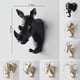 thumbnail image 4 of Resin Animal Head Hook Hanger Rack Holder Wall Mount Home Room Decor Coat Hat Key Hook, 4 of 5