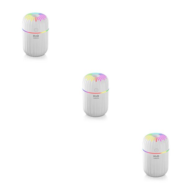 Humidificador de aire Bearachild 300ml difusor de escritorio con luz nocturna Blanco 3Conjunto