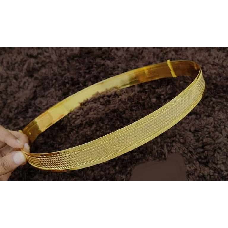 gold Plain hip belt for women saree Adjustable Indian waist belt