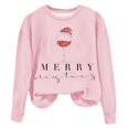thumbnail image 2 of Holiday Savings! Titcea Christmas Sweatshirts for Women Long Sleeve Crew Neck Christmas Letter Print Shirts Loose Comfort Casual Tops, Gifts for Her, 2 of 4