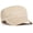 Khaki, variant on Military Cotton Cadet Hat Adjustable Army Cap for Men & Women, Lightweight, Breathable, Durable Flat Top for Outdoor & Travel