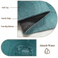 thumbnail image 6 of Ethnic Floral Area Rugs 8'x10', Washable Small Throw Rugs for Living Room Patio, Aqua Teal Vintage Tribe Abstract Indoor Outdoor Rug Non-Slip Low Pile Carpet Runner Reversible Floor Mats, 6 of 8