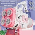 thumbnail image 4 of Bubble Machine For Children 40 Holes Bazooka Led Bubble Guns, Suitable For Childrens Day, 4 of 5