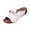 PU#White, variant on Lenago Slippers for Women Solid Color Cozy Platform Slip On House Shoes Flat Soft Memory Foam Anti-Skid Rubber Sole Bedroom Indoor Outdoor Slipper Sandals