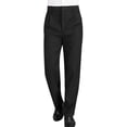 thumbnail image 2 of Chef Pants Men Trendy Casual Striped Elastic Waist Work Pant Lightweight Comfy Regular Fit Work Uniform with Pockets Black 3XL, 2 of 3