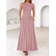 thumbnail image 2 of Vestido largo ZESICA Summer 2025 con un solo hombro, rosa, 2 of 6