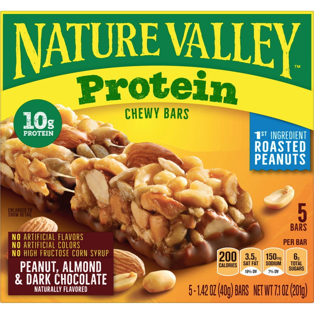Nature Valley Peanut Almond & Dark Chocolate Chewy Granola Bars 5 ct / 1.42 oz - 5 Pack
