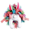 thumbnail image 3 of LAMDAWE Spring BunnyWreath Funny Easter BunnyButt Wreath with Colorful Ribbon and Floral Design,Easter Rabbit Welcome Rabbit Wreath Outdoor Indoor Front Door Spring Farmhouse Hanging Decoration, 3 of 8