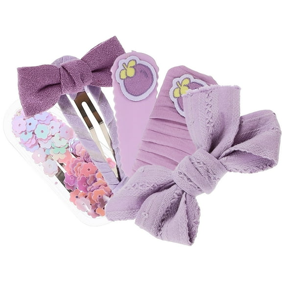 TEHAUX 5-Pack Violet Plastic Hair Clips for Women and Girls, Cute Hair Clamps for Everyday Use and Cosplay Accessories