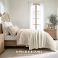 thumbnail image 2 of EVERGRACE Chunky Chenille Knit Throw Blanket for Couch, Soft Luxurious Moss Stitch Blankets for Bed, Cozy Decorative Farmhouse Knitted Throws for Sofa, Ivory White, 50" x 60", 2 of 9