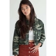 thumbnail image 2 of Ragstock Camo Raw Edge Skimmer Denim Jacket, 2 of 4