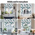 thumbnail image 6 of Swag Curtain Valances Turquoise Circles Swag Valances for Kitchen Windows Geometric Abstract Twisted Lines Short Topper Curtains Valance Tier Pair for Kitchen Bedroom Living Room Bathroom 28"x36", 6 of 8