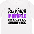 thumbnail image 4 of Inktastic Rocking The Purple for Lupus Awareness Boys or Girls Long Sleeve Toddler T-Shirt, 4 of 5