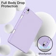 thumbnail image 4 of JETech Case for iPad Air 11-Inch M3/M2 (2025/2024), iPad Air 5/4 (2022/2020 5th/4th Generation 10.9-Inch) with Pencil Holder, Slim Tablet Cover with Soft TPU Back, Auto Wake/Sleep (Purple), 4 of 7