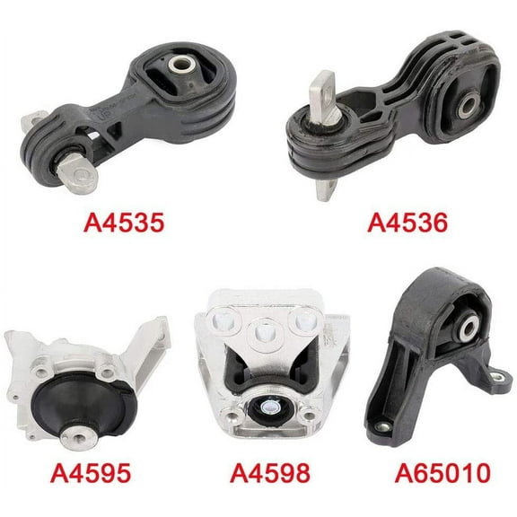 ECCPP Engine Motor and Trans Mounts Set of 5 Fit For 2007 2008 2009 2010 2011 for Honda CR-V 2.4L Auto