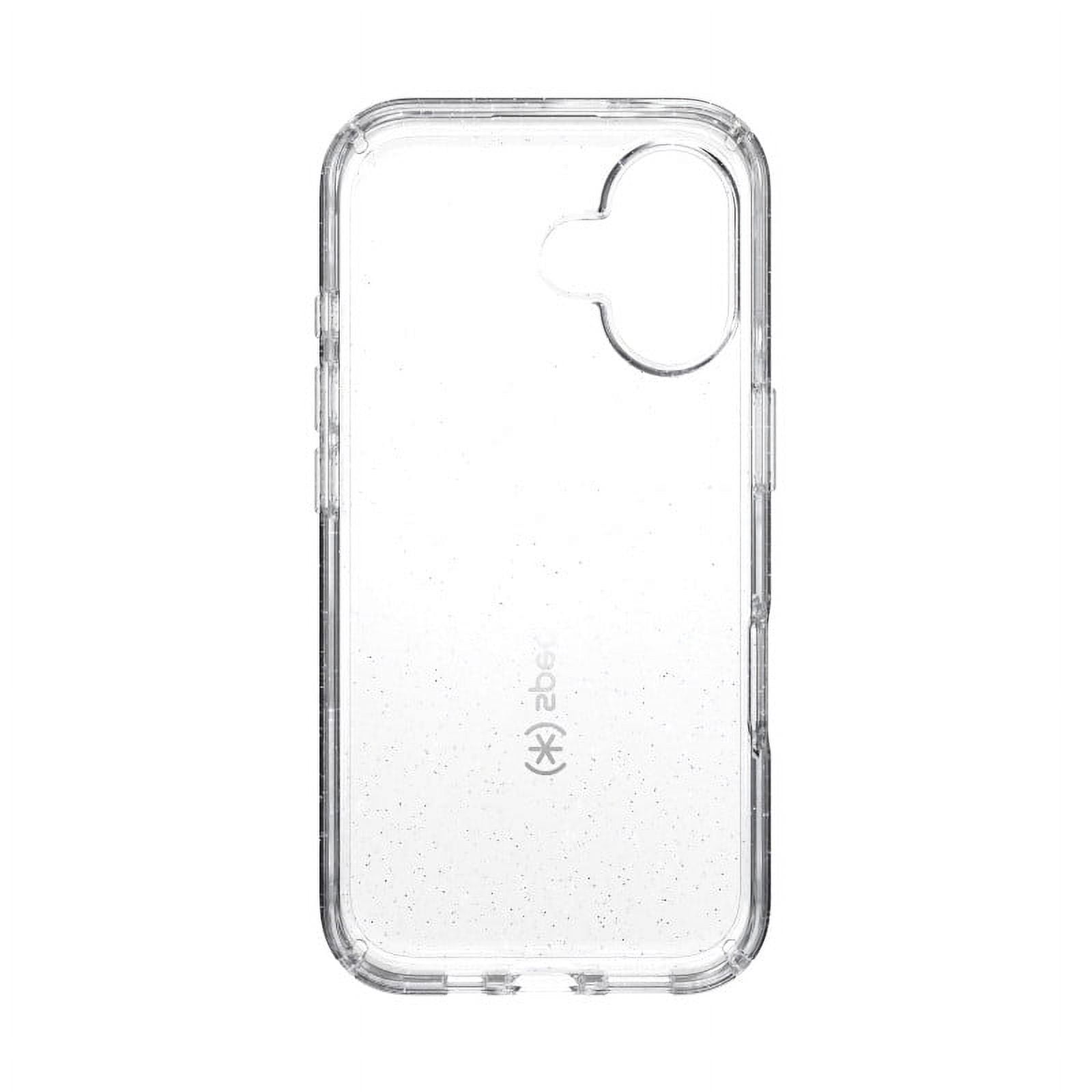 Speck iPhone 16 Gemshell Lux in Clear and Platinum Glitter