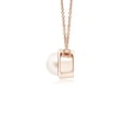 thumbnail image 2 of ANGARA Bezel-Set Round Freshwater Cultured Pearl Solitaire Pendant in 14K Rose Gold for Women | June Birthstone, Birthday, Anniversary, Jewelry Gift for Women | Pearl Necklace, 2 of 5