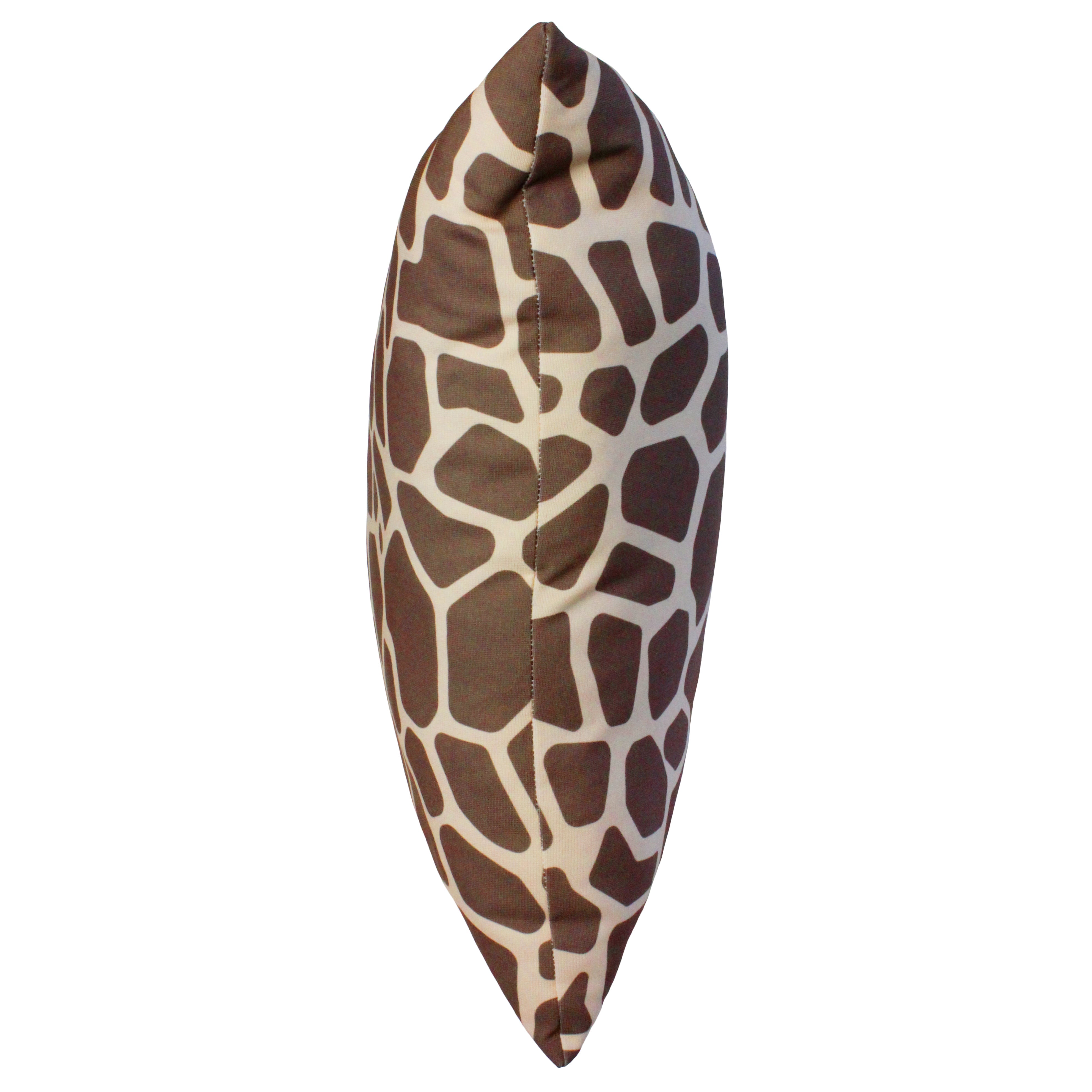 Everything Comfy Giraffe Print Decorative Throw Pillow, 16x16 Inch, Dark Brown,