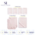 thumbnail image 4 of Sweet Home Collection 1500 Series 7 Piece Ultra Soft Microfiber Sheet Set, Split King, Pale Pink, 4 of 5