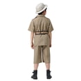 thumbnail image 3 of BOOMNY Halloween Toddler Boys Explorer Dress Up Funny Explorer Clothes Sets Hallowmas Stage Performance Outfits for Kids, 3 of 8