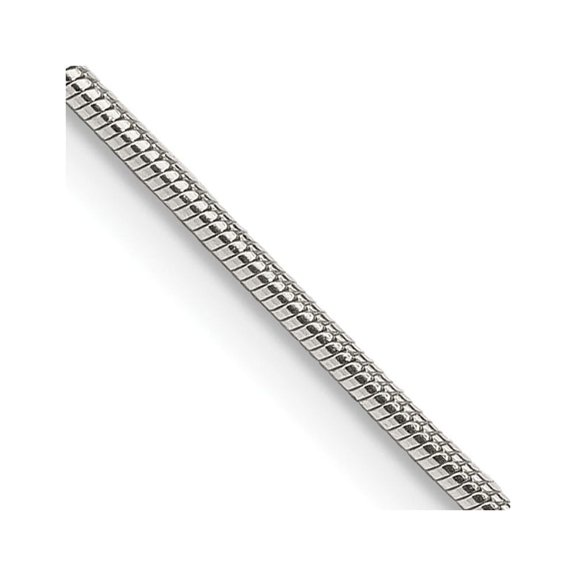 Auriga Fine Jewelry 925 Sterling Silver 1.2 mm Snake Chain Necklace for Women 16"