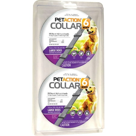 2-Pack of PetAction Six-Month Dog Collar for Fleas & Ticks,