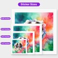 thumbnail image 5 of Funny Watercolor Adorable English Springer Spaniel Peeking Through Torn Paper Effect Vinyl Sticker Springers Dog Lover Gifts Waterproof Decal Art Decor - 00026, 5 of 5