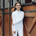 thumbnail image 6 of HORZE Fia Kids' Equestrian Long Sleeve Moisture Wicking Shirt for Training, Shows, 6 of 7