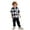 White, variant on Hienoo Toddler Boys Outfits Plaid Long Sleeve Button Hooded Shirt and Pants 2-Piece Set