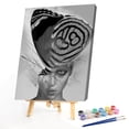 thumbnail image 1 of Cuadros Decorativos Pintura por número femenino pintado a mano imagen digital (WM-353 mariposa) Tmvgtek embutido en tela, 1 of 7