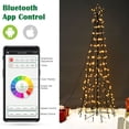 thumbnail image 3 of Yescom 5Ft Cone Christmas Tree with Light 26 Modes 240 LED Light Bluetooth APP Control Indoor Outdoor Festival Decoration, 3 of 9