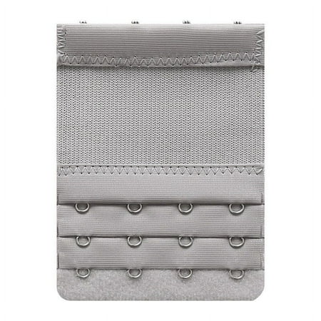 Tao Tao Women Bra Extender 4 Hooks 3 Rows Elastic Bra Band Hook Strap Extensions Soft Comfortable Stretchy Bra Extension Strap Gray Free Size