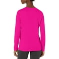 thumbnail image 2 of Hanes Womens Sport Cool DRI Performance Long-Sleeve T-Shirt, 2XL, Fresh Berry, 2 of 2