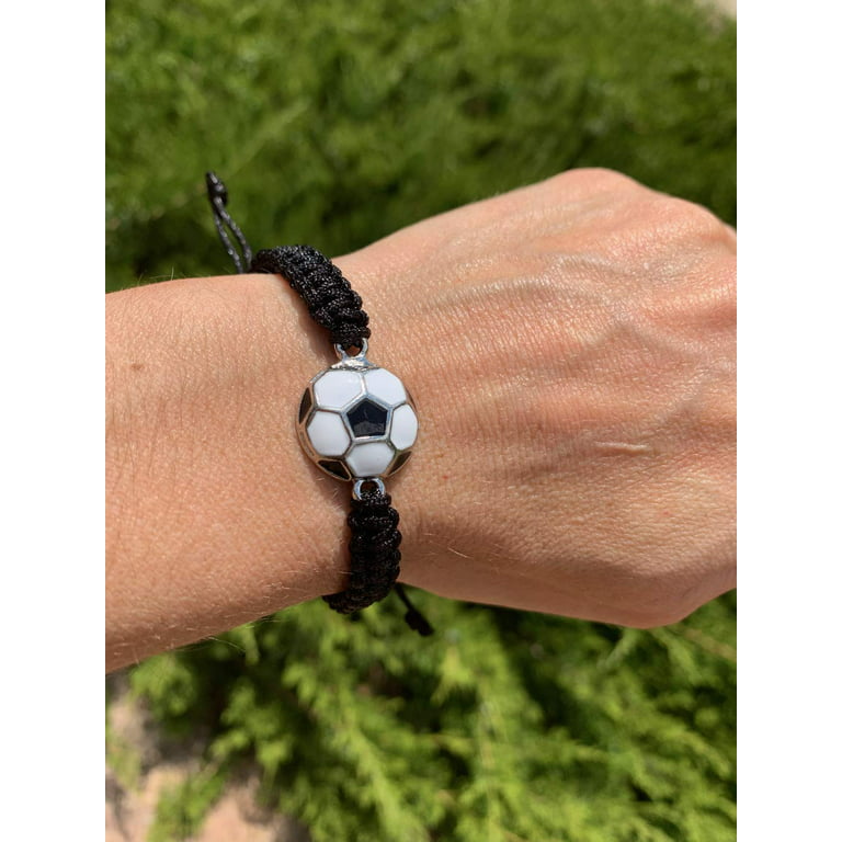 Personalized Football Mom Bracelet with Bling Name, Football Charm Bracelet  - CALLIE