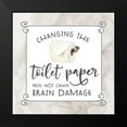 thumbnail image 2 of Reed, Tara 20x20 Black Modern Framed Museum Art Print Titled - Bath Humor Toilet Paper, 2 of 5