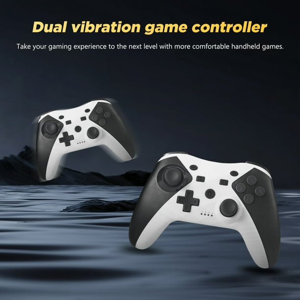 Controlador de juegos Gamepad inalámbrico de 500 mAh para computadora Switch/PC (blanco lechoso)
