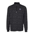 thumbnail image 2 of Men's Cutter & Buck Black Northwestern Wildcats Vault Big & Tall Traverse Camo Print Stretch Quarter-Zip Pullover Top, 2 of 3