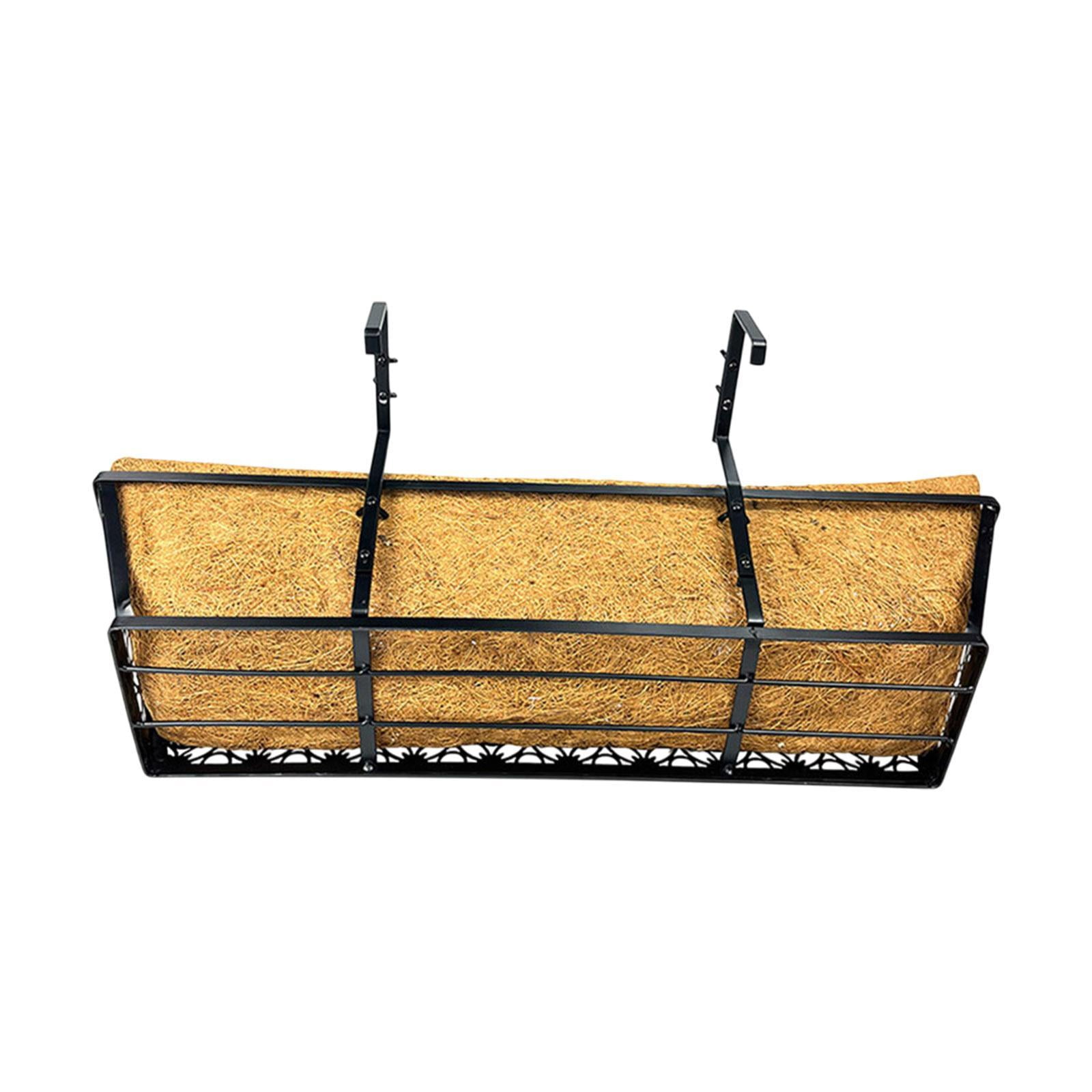 colaxi Balcony Flower Pot Stand Balcony Plant Holder Window Box Railing Planter Holder Patio Railing Planter Shelf for Outdoor Patio